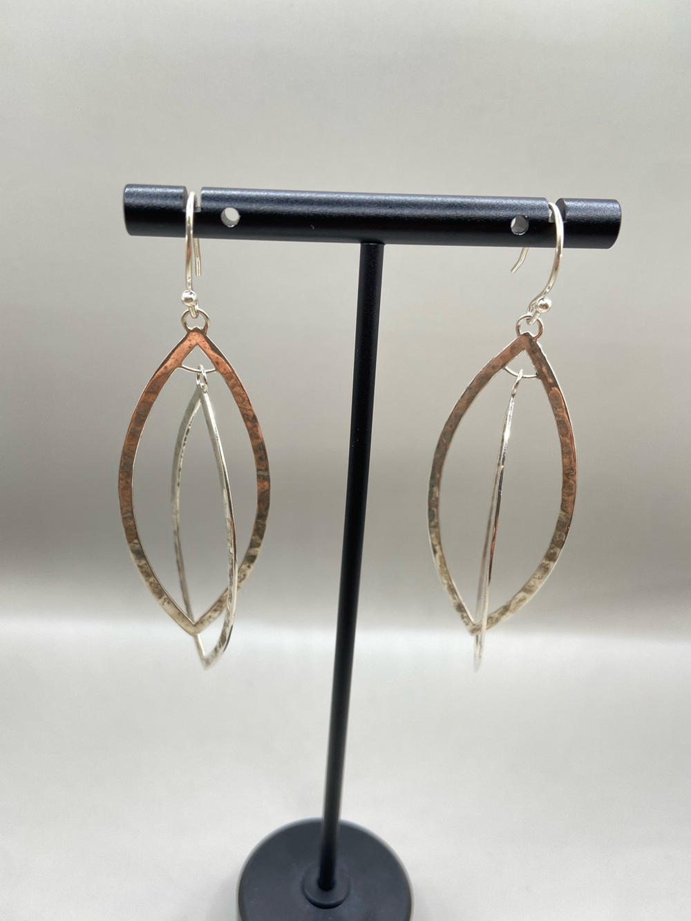Silpada Hammered Double Marquis Dangle Earrings W2423